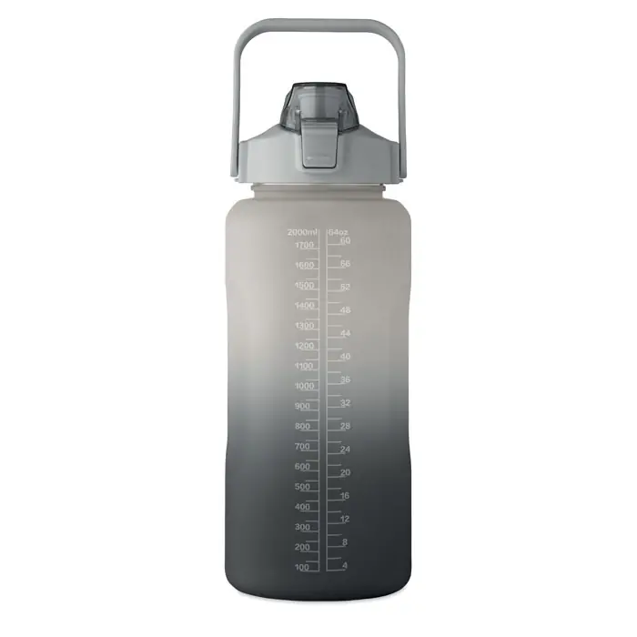 Plastová lahev ACTIVATE MAX, 2000 ml - černá Značkový