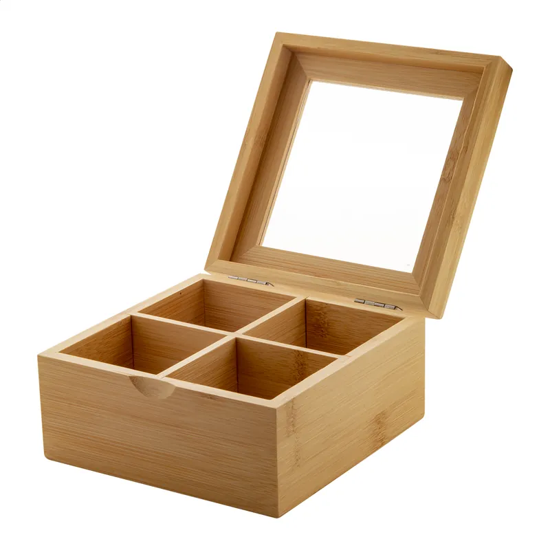 Speciální Cena Bambusový box na čaje BANCHA - přírodní