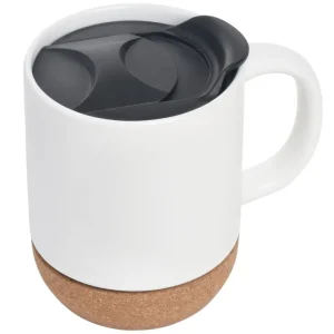 Keramický hrnek s korkovým dnem, 350ml, bílý Bezpečná Platba