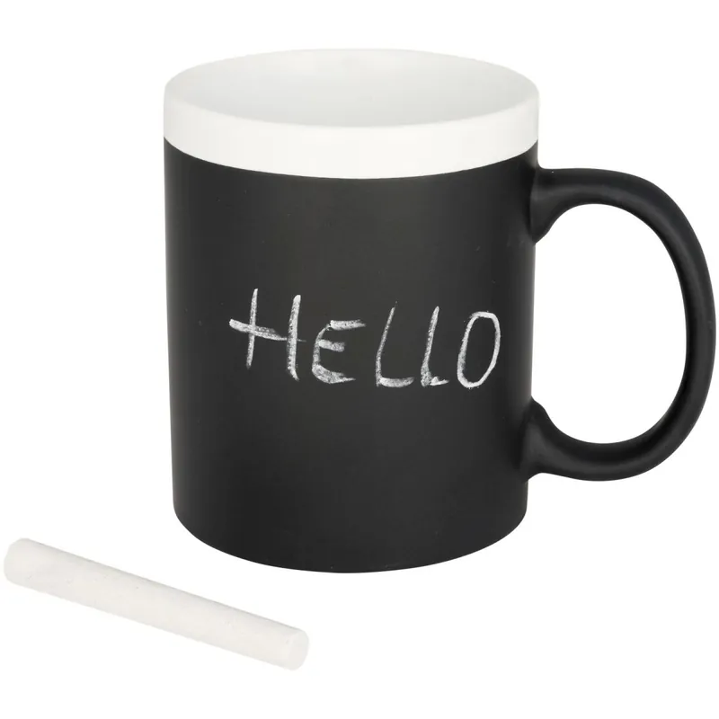 Hrnek popisovatelný křídou, bílá Levný