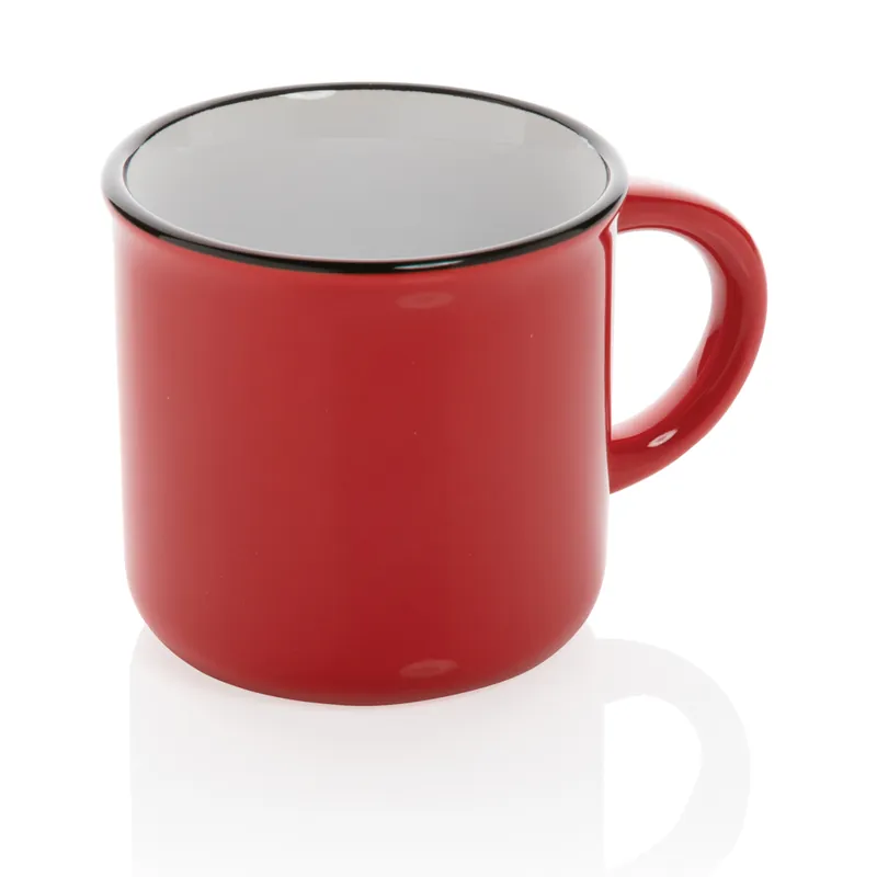 Retro keramický hrnek, červená Kup Teď