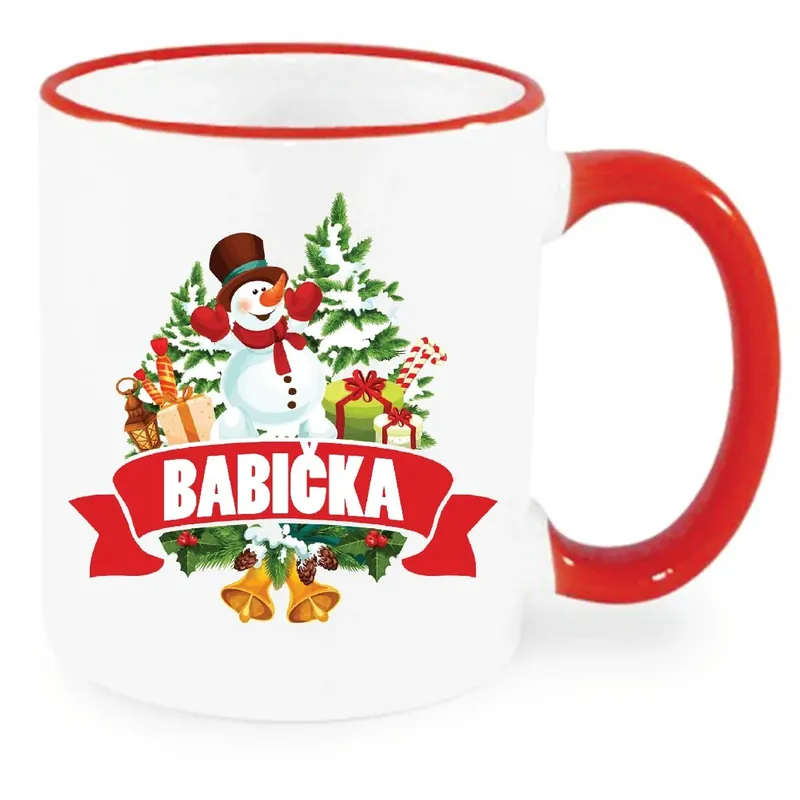 Koupit Online Vánoční hrnek - Vánoční sněhulák pro babičku