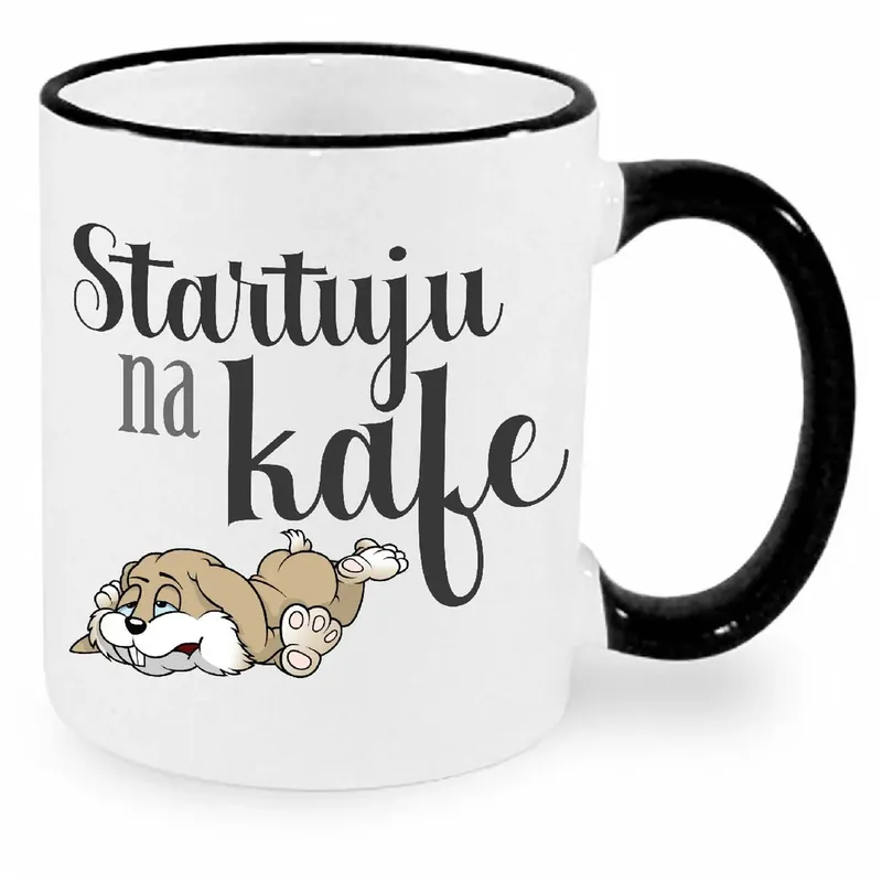 Hrnek - Startuju na kafe se psem Vysoce Kvalitní