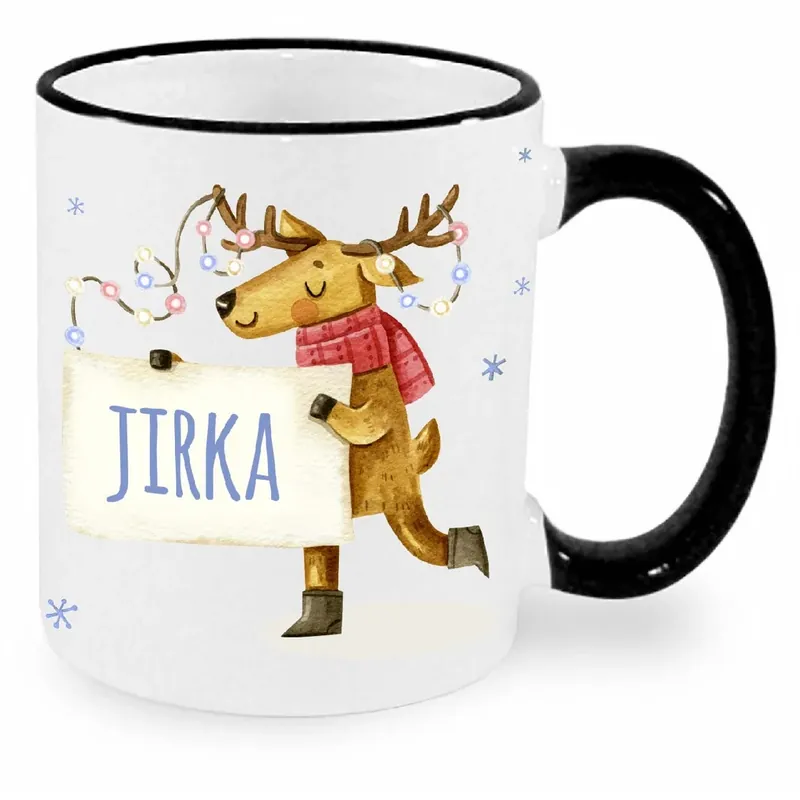 Vánoční hrnek - Sob se jménem Jirka Tovární Cena