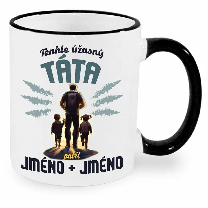 Hrnek - Tenhle úžasný táta patří - jména na přání Jen Po Omezenou Doba