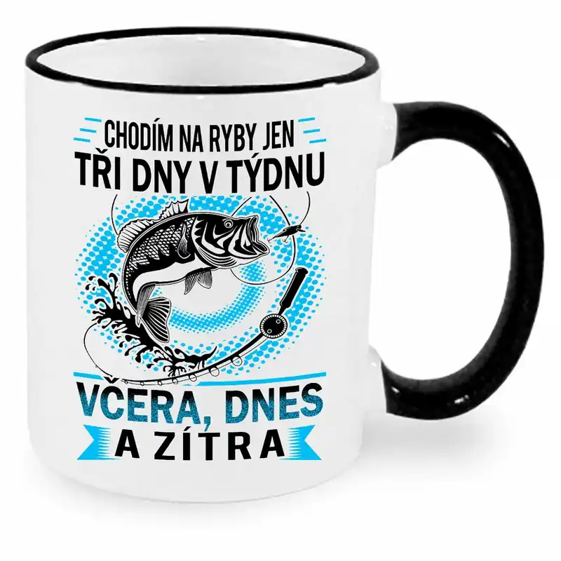 Expresní Doručení Hrnek - Chodím na ryby jen tři dny v týdnu