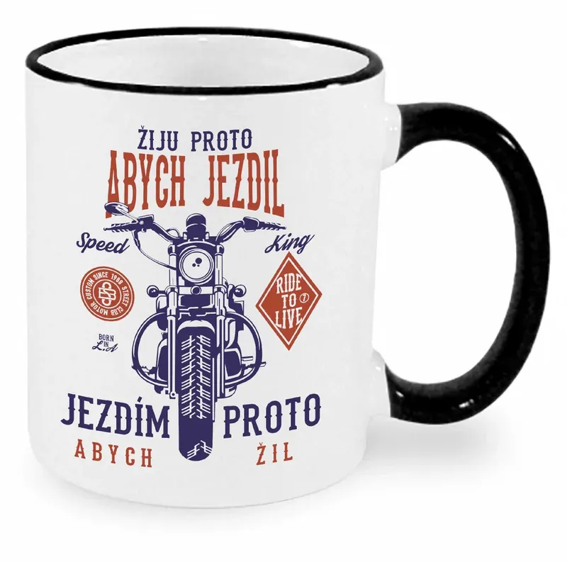Hrnek - Žiju abych jezdil Značkový