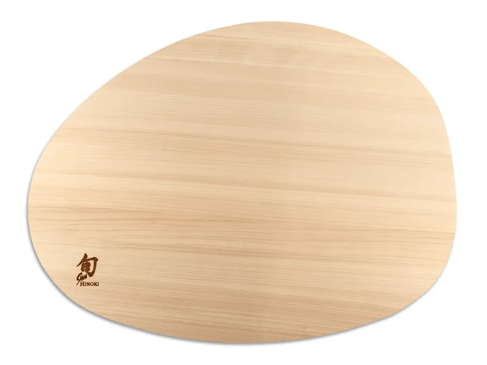 Kuchyňské prkénko oválné Hinoki L Kai SHUN 41 × 32 × 2 cm Kai Pouze Dnes