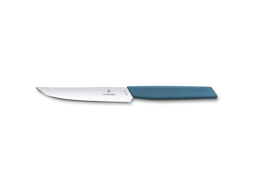 Originální Nůž steakový Swiss Modern 12 cm modrý Victorinox