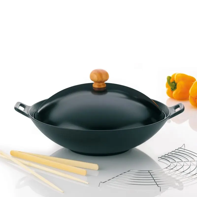 Originální KELA Wok litinový 36 cm s příslušenstvím sada 5 ks