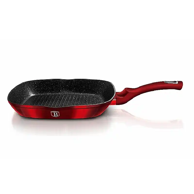 Akce BERLINGERHAUS Pánev grilovací s mramorovým povrchem 28 cm Burgundy Metallic Line