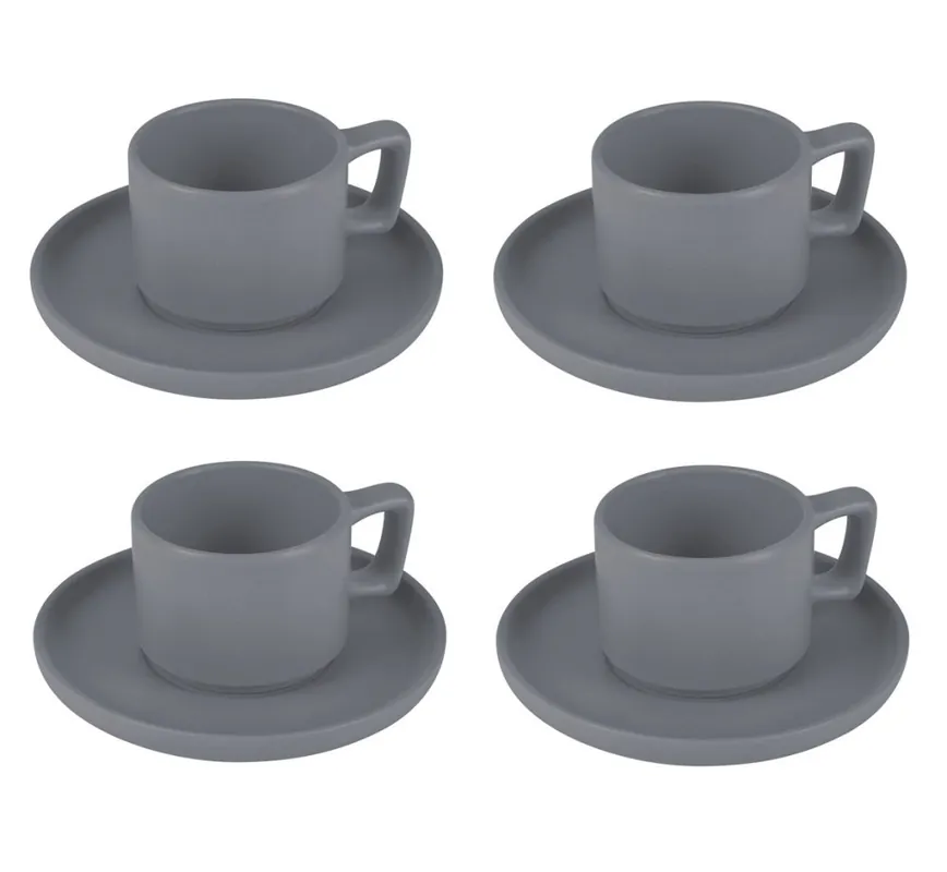 BERLINGERHAUS Sada hrnků na espresso s podšálkem 8 ks 100 ml Aspen Collection Originální