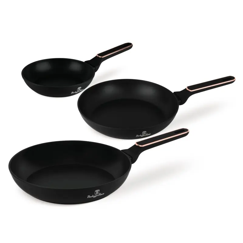 BERLINGERHAUS Sada pánví s titanovým povrchem 3 ks Black Rose Collection Zlevněný