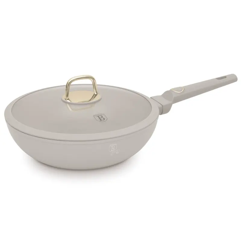 Tovární Cena BERLINGERHAUS Pánev WOK s titanovým povrchem a poklicí 28 cm Sahara Collection