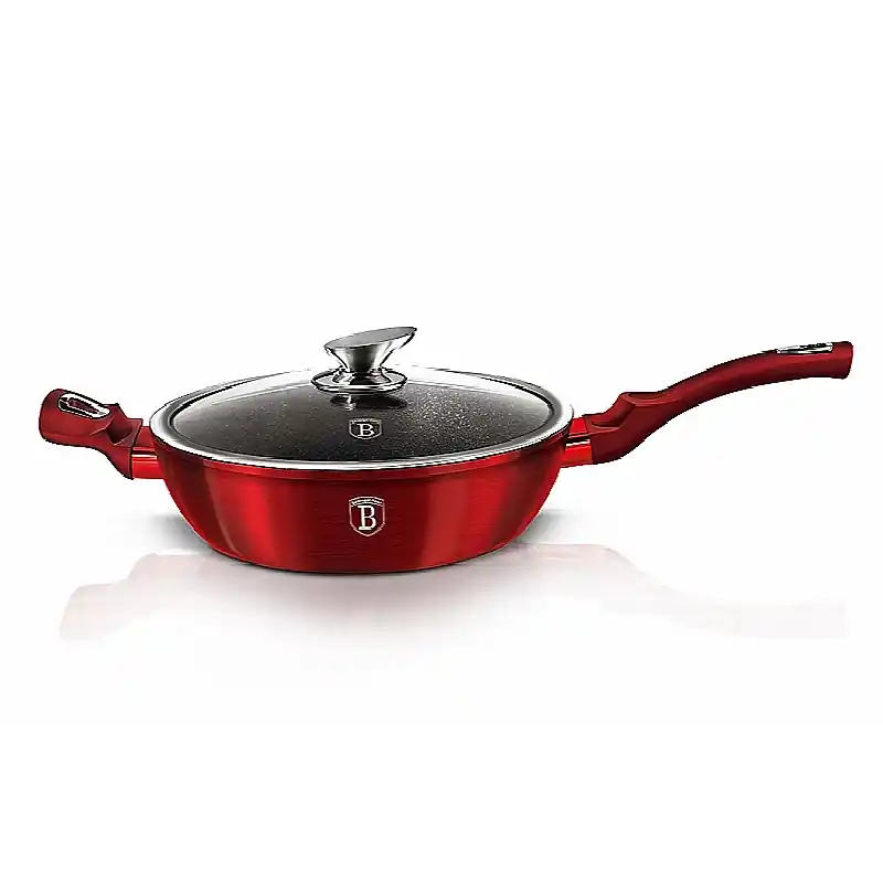 Objednat Nyní BERLINGERHAUS Pánev hluboká s mramorovým povrchem a poklicí 32 cm Burgundy Metallic Line