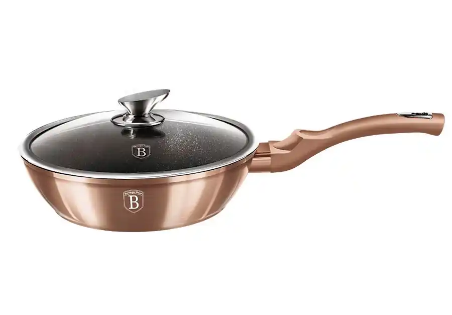 BERLINGERHAUS Pánev hluboká s poklicí 24 cm Rosegold Metallic Line Výprodej