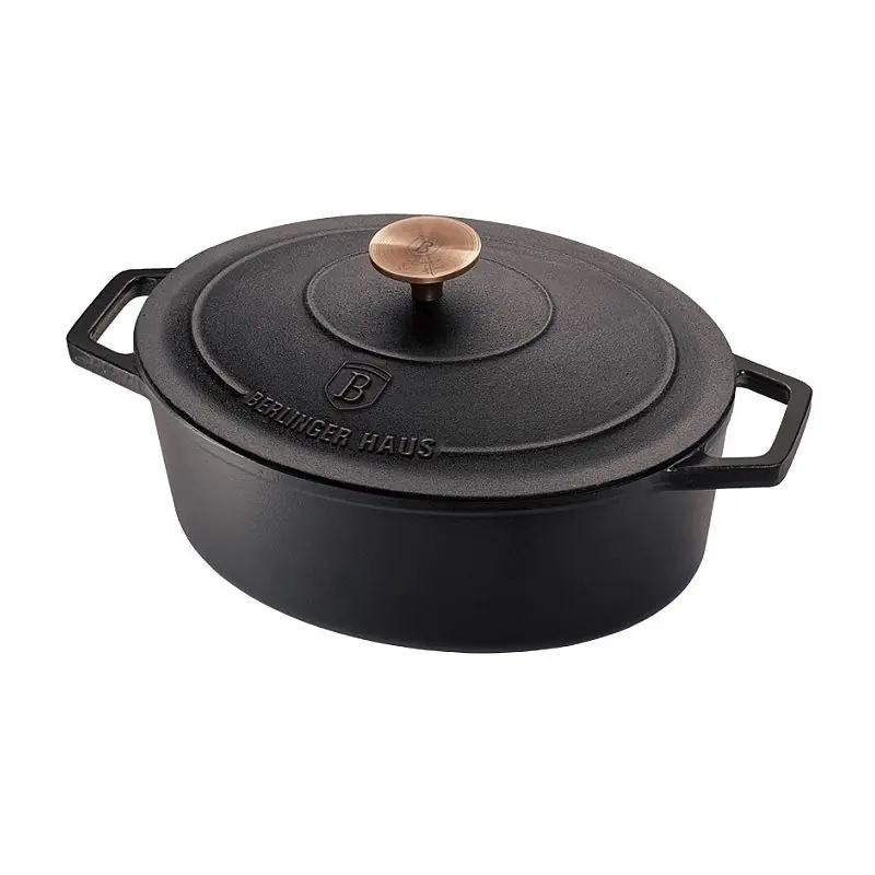 Akce BERLINGERHAUS Pekáč litinový s poklicí 30 cm Black Rose Collection