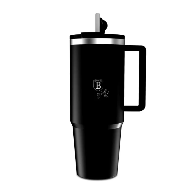 BERLINGERHAUS Termohrnek s dvojitou stěnou BerlingerCup 1 l Matte Black Collection Ověřený