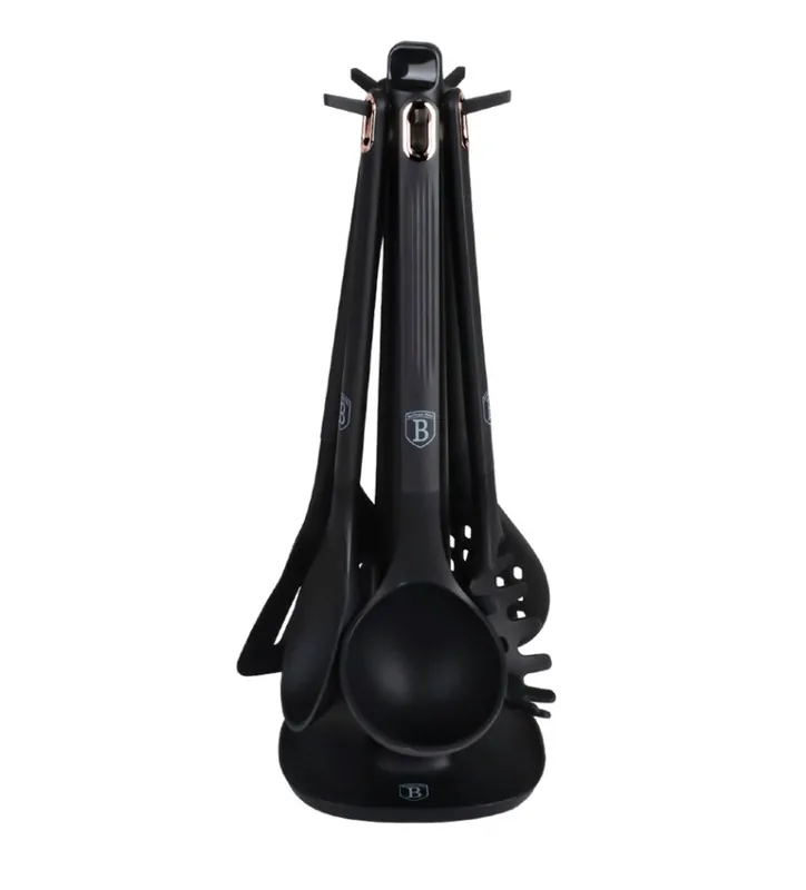 BERLINGERHAUS Kuchyňské náčiní sada 6 ks se stojanem Black Rose Collection Značkový