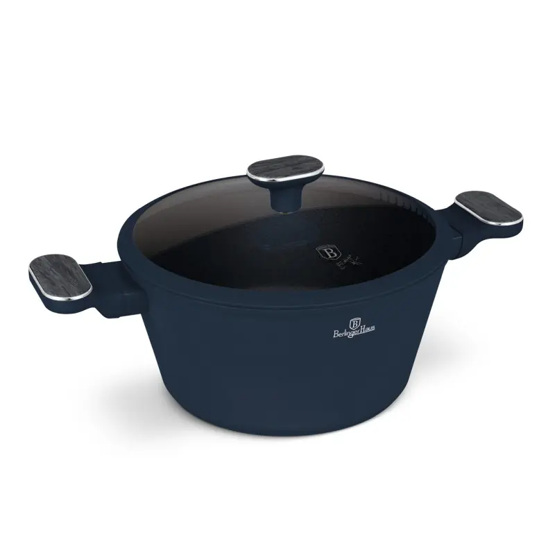 BERLINGERHAUS Kastrol s titanovým povrchem a poklicí 24 cm Deep Sea Collection Hit Sezóny