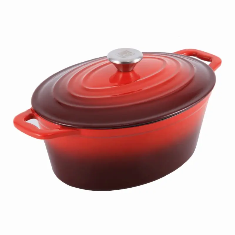 Tovární Cena CS KOCHSYSTEME Pekáč s poklicí litinový Xanten 36 x 28 cm červený