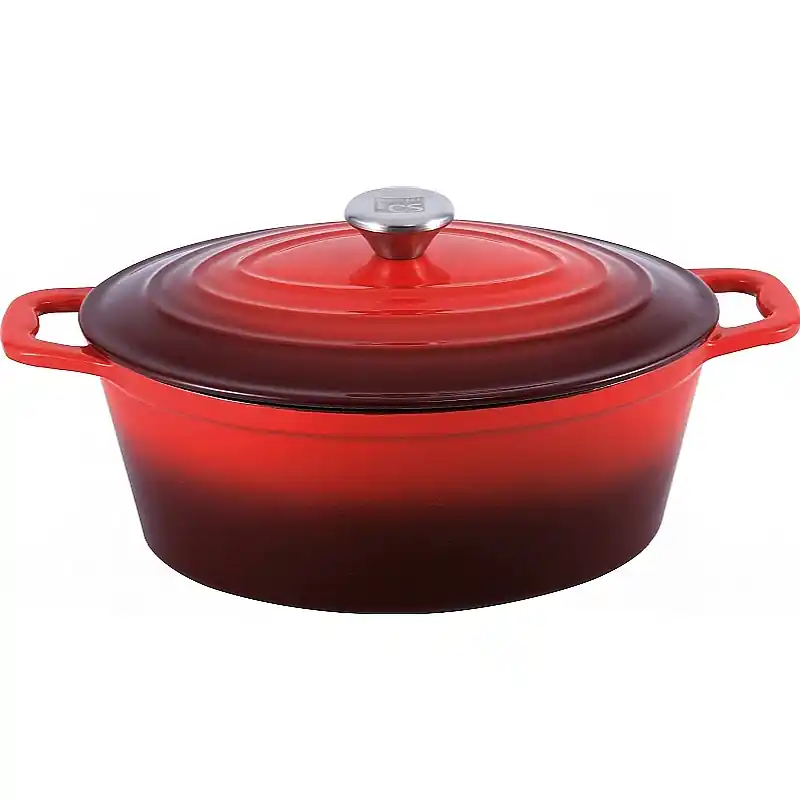 CS KOCHSYSTEME Pekáč s poklicí litinový Xanten 36 x 22 cm červený Expresní Doručení