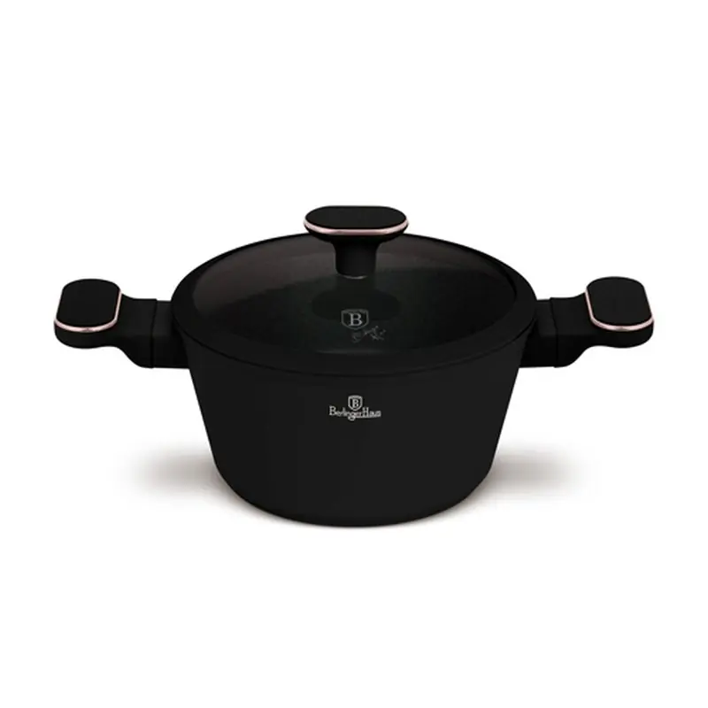 Odeslání Ihned BERLINGERHAUS Kastrol s titanovým povrchem a poklicí 20 cm Black Rose Collection