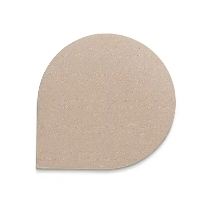 Značkový KELA Podtácek EDEL PU kůže sada 4ks světle béžová 10,0x10,0x0,17cm