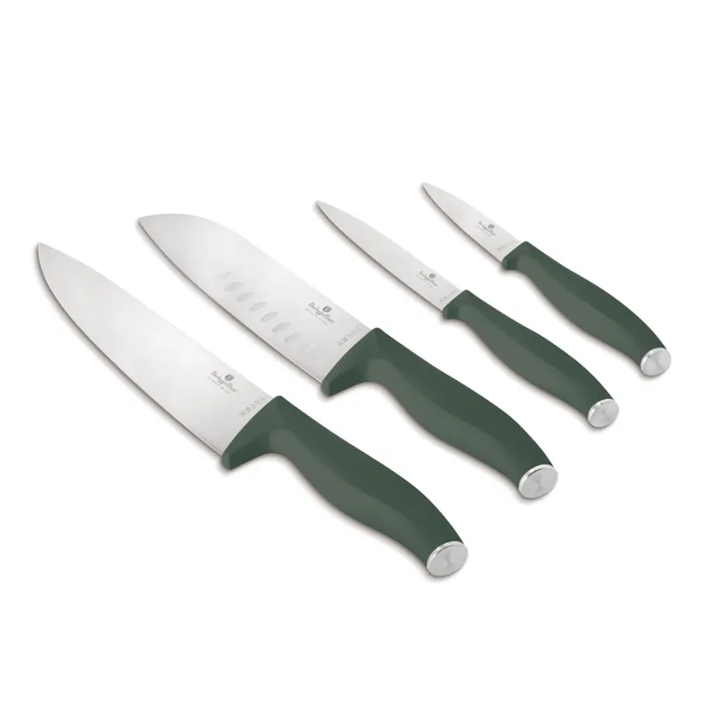 BERLINGERHAUS Sada nožů nerez 4 ks Matte Green Collection Levný