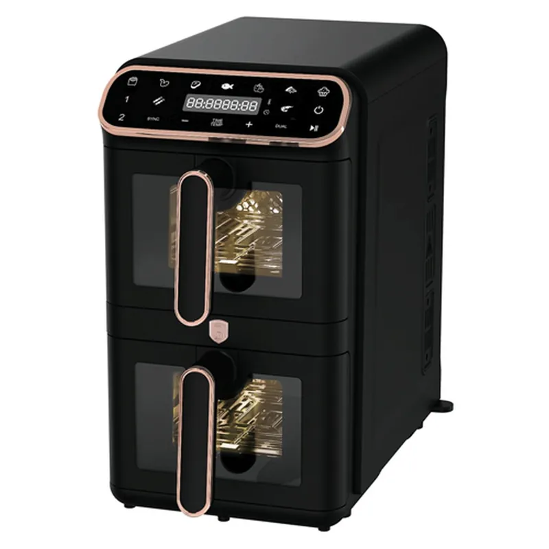 Bezpečná Platba BERLINGERHAUS Horkovzdušná fritéza digitální dvojitá 5,5+5,5 L Black Rose Collection