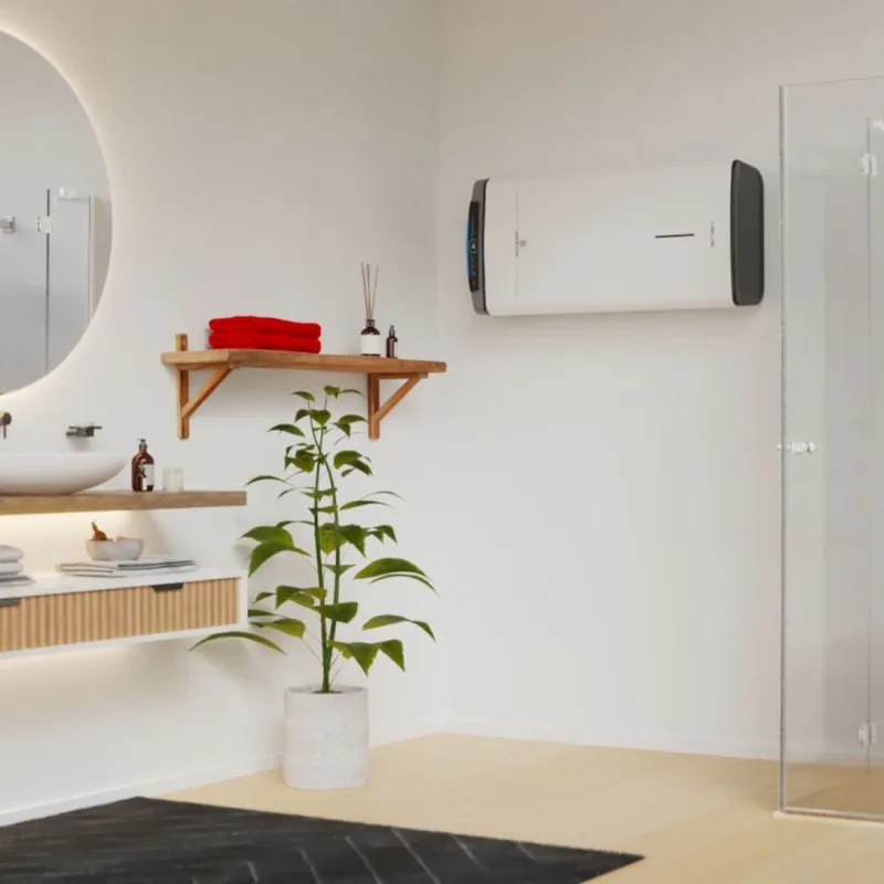 Nízká Cena Ariston Střední elektrický ohřívač vody 100 l horizontální / vertikální VELIS DUNE WIFI 100 EU